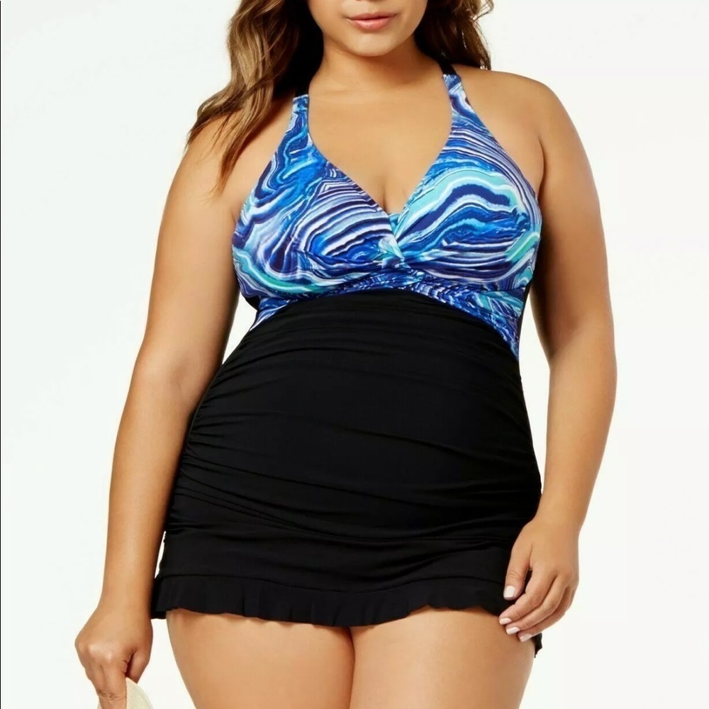 PROFILE by Gottex Tummy Control Swim Dress